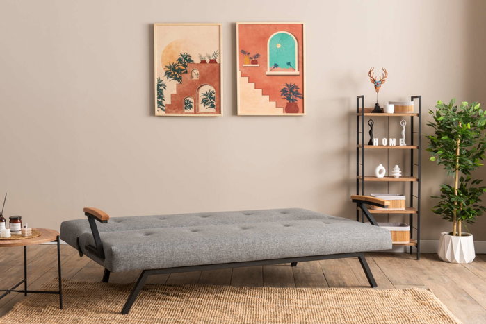 Atelier Del Sofa Zven - Sofá-Cama de 3 Plazas Gris Claro Atelier Del Sofa Zven - Sofá-Cama de 3 Plazas Gris Claro